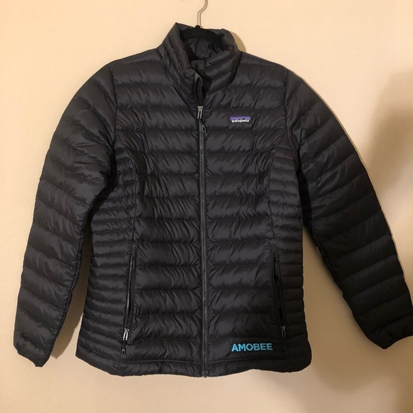 patagonia women's down sweater jacket black